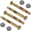 PrixPrime - Confezione Da 4 Tasselli Di Espansione In Metallo Con Cappuccio Grigio 12 X 85 Mm