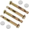 PrixPrime - Confezione Da 4 Tasselli Di Espansione In Metallo Con Cappuccio Bianco 12 X 85 Mm