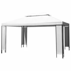 VIDAXL Gazebo Con Stringa Di Luci Led Bianco 3x4 M 6 VIDAXL Gazebo Con Stringa Di Luci Led Bianco 3x4 M -Vendite VIDAXL 90945119 3