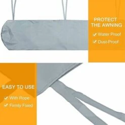 Borsa Di Copertura Per Tenda Da Sole 4 M Copertura Antipolvere Per Tenda Da Sole Per Patio Copertura Grigia Per Tenda Da Sole Per Veranda Protezione Invernale Impermeabile -Vendite VIDAXL 91727949 5
