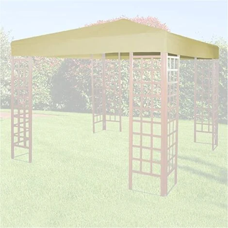 Top Di Ricambio Per Gazebo - Poliestere Beige - FERLIVING 3x3 MT 1 Top Di Ricambio Per Gazebo - Poliestere Beige - FERLIVING 3x3 MT