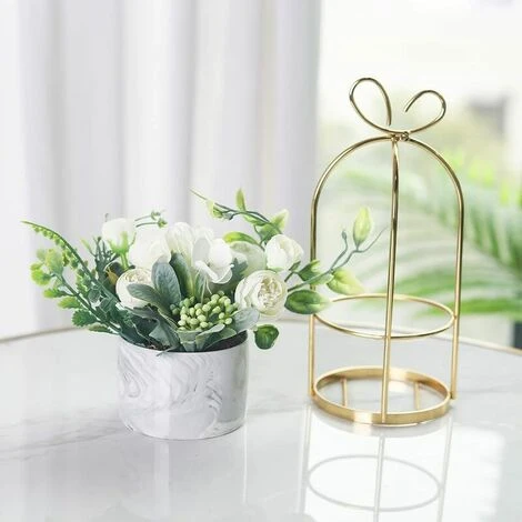 Fiori Artificiali Con Vaso - Bouquet Di Ortensie E Crisantemi Decorazione Di Nozze Per Casa, Soggiorno O Ufficio 3 Fiori Artificiali Con Vaso - Bouquet Di Ortensie E Crisantemi Decorazione Di Nozze Per Casa, Soggiorno O Ufficio - immagine 3