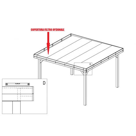 Gazebo Da Giardino In Legno Lamellare D'Abete Nordico - Cm 350X350cm - Italfromgiard4 4 Gazebo Da Giardino In Legno Lamellare D'Abete Nordico - Cm 350X350cm - Italfromgiard4 - immagine 4