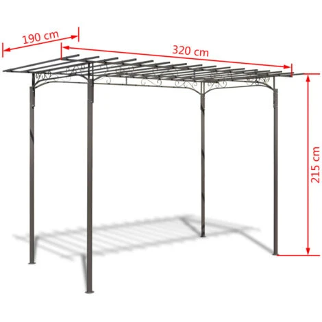 Arco Pergola Da Giardino Per Rose In Acciaio Decorazione Giardino VidaXL 4 Arco Pergola Da Giardino Per Rose In Acciaio Decorazione Giardino VidaXL - immagine 4