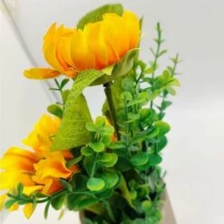 GTA 2 Pezzi Girasoli Artificiali In Vaso, Fiori Finti In Vaso Centrotavola Di Fiori Artificiali Pianta Artificiale Per La Decorazione Della Festa Nuziale -Vendite VIDAXL 95748737 3