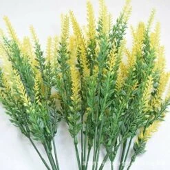 Lotti Fiori Artificiali Di Plastica Gialla Lavanda Fiori Finti Gialli Artificiali Decorazione Per Feste, Matrimoni, Casa, Ristorante 8 Lotti Fiori Artificiali Di Plastica Gialla Lavanda Fiori Finti Gialli Artificiali Decorazione Per Feste, Matrimoni, Casa, Ristorante -Vendite VIDAXL 95789552 4