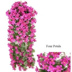 2x Piante Artificiali Edera Rampicante Piante Rampicanti Foglia Artificiale Rampicante Decorazione Floreale Viola, Viola -Vendite VIDAXL 95930904 4