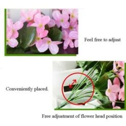 2x Piante Artificiali Edera Rampicante Piante Rampicanti Foglia Artificiale Rampicante Decorazione Floreale Viola, Rosa -Vendite VIDAXL 95930905 5