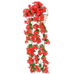 2x Piante Artificiali Edera Rampicante Piante Rampicanti Foglia Artificiale Rampicante Decorazione Floreale Viola, Rosso -Vendite VIDAXL 95930956 3