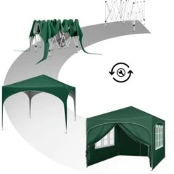 WOLTU Gazebo Pieghevole Da Giardino. Gazebo Impermeabile Pop Up Da 3x3m Con Pannelli Laterali. Tendone Da Esterno. Altezza Regolabile. Protezione UV. Con Custodia Verde 9 WOLTU Gazebo Pieghevole Da Giardino. Gazebo Impermeabile Pop Up Da 3x3m Con Pannelli Laterali. Tendone Da Esterno. Altezza Regolabile. Protezione UV. Con Custodia Verde -Vendite VIDAXL 95935170 5