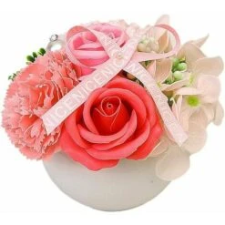 Vaso Da Fiori Artificiale In Vaso Di Plastica - Per Interni Ed Esterni - Decorazione Da Giardino, C