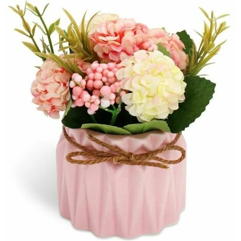 Fiori Di Ortensia Artificiale In Vaso Con Vaso In Ceramica, Varietà Di Palline Di Fiori In Seta Finta Bonsai Per Decorazioni Interne Per Camera Da Letto, Matrimoni, Scrivania, Decorazioni Per Davanzal 1 Fiori Di Ortensia Artificiale In Vaso Con Vaso In Ceramica, Varietà Di Palline Di Fiori In Seta Finta Bonsai Per Decorazioni Interne Per Camera Da Letto, Matrimoni, Scrivania, Decorazioni Per Davanzal