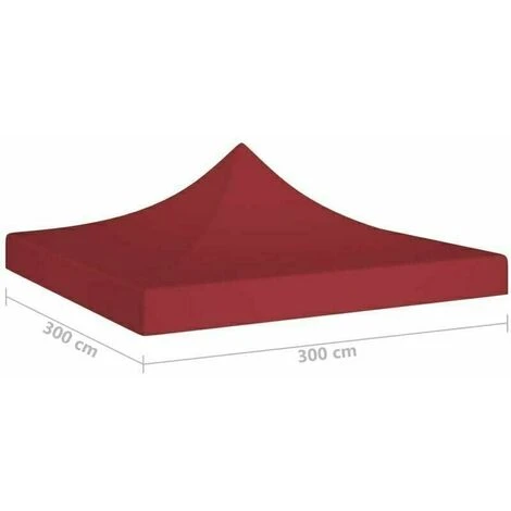 Tenda Per Feste E Barnum Tetto Per Tenda Per Feste 3x3 M Bordeaux 270 G/m² 5 Tenda Per Feste E Barnum Tetto Per Tenda Per Feste 3x3 M Bordeaux 270 G/m² - immagine 5