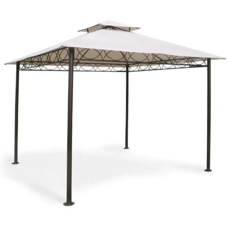 Telo Di Ricambio Universale Per Gazebo Con Air Vent Copertura Ecrù 180 Gr -3 X 3 Mt 2 Telo Di Ricambio Universale Per Gazebo Con Air Vent Copertura Ecrù 180 Gr -3 X 3 Mt - immagine 2
