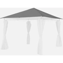 Copertura Grigia Per Elusa 3x3m - Copertura Pergola, Copertura Di Ricambio