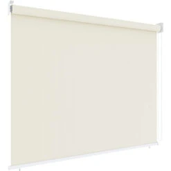 Tenda Da Sole Verticale Avvolgibile A Rullo Per Esterno Balcone Terrazzo Anti UV Impermeabile Protezione Privacy Resistente Antivento Parasole Oscurante Ombreggiante Beige (100 X 140 Cm) -Vendite VIDAXL 97195577 4