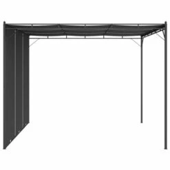 Gazebo Da Giardino Con Tenda Laterale 3x3x2,25 M Antracite -Vendite VIDAXL 97215443 3
