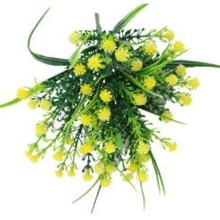 Pezzo Gypsophila Artificiale Fiore Colore Giallo -Vendite VIDAXL 97236878 4