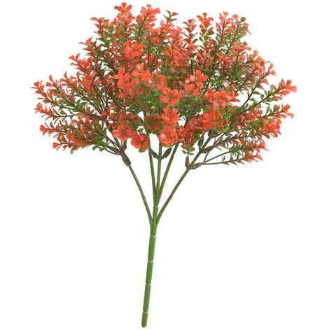 Pezzo Di Ramo Di Una Pianta Artificiale Di Colore Rosso 1 Pezzo Di Ramo Di Una Pianta Artificiale Di Colore Rosso