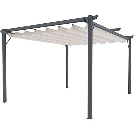 Gazebo Pergola 3 X 3 M Pergolato Con Telo Impermeabile Retrattile Richiudibile Struttura In Acciaio Per Giardino Terrazzo Piscina Esterno Fiere Campeggio Design Elegante Moderno Koloa Colore Beige 1 Gazebo Pergola 3 X 3 M Pergolato Con Telo Impermeabile Retrattile Richiudibile Struttura In Acciaio Per Giardino Terrazzo Piscina Esterno Fiere Campeggio Design Elegante Moderno Koloa Colore Beige