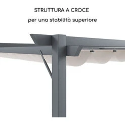 Gazebo Pergola 3 X 3 M Pergolato Con Telo Impermeabile Retrattile Richiudibile Struttura In Acciaio Per Giardino Terrazzo Piscina Esterno Fiere Campeggio Design Elegante Moderno Koloa Colore Beige 9 Gazebo Pergola 3 X 3 M Pergolato Con Telo Impermeabile Retrattile Richiudibile Struttura In Acciaio Per Giardino Terrazzo Piscina Esterno Fiere Campeggio Design Elegante Moderno Koloa Colore Beige -Vendite VIDAXL 97782094 5