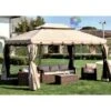 Top Di Copertura Solo Telo Di Ricambio Per Gazebo Adventure Magnum 3,6x4,8 Mt