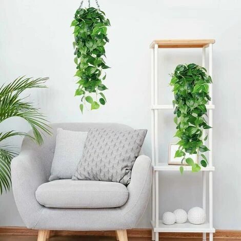2 Pezzi Pianta Artificiale Pothos Appeso Piante Finte Artificiali Decorazione Pothos Finto Edera Foglia Verde Realistica Per Decorazioni Camera Da Letto Giardino Domestico 2 2 Pezzi Pianta Artificiale Pothos Appeso Piante Finte Artificiali Decorazione Pothos Finto Edera Foglia Verde Realistica Per Decorazioni Camera Da Letto Giardino Domestico - immagine 2
